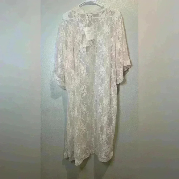 Pia Gladys Perey NWT Women’s Guipure Wedding‎ Sheer Lace Robe  Size 4 - Picture 7 of 7
